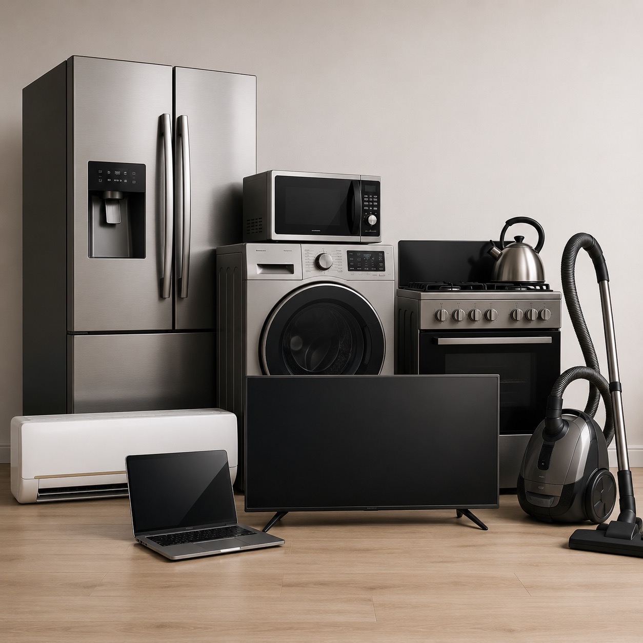 Used fridges, washing machines, air conditioners and televisions bought in Dubai